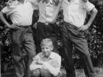 Od lewej: Jan Lasota, Piotr Skiepko, Józef Duniec i na dole Michał Lasota (foto z 6.05.1968 r.)
